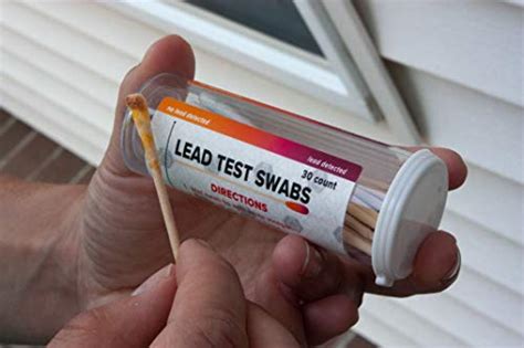 lead paint test vinegar|lead detection at home.